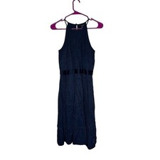 Banana Republic Polka Dot Strap Dress sz 0 Blue