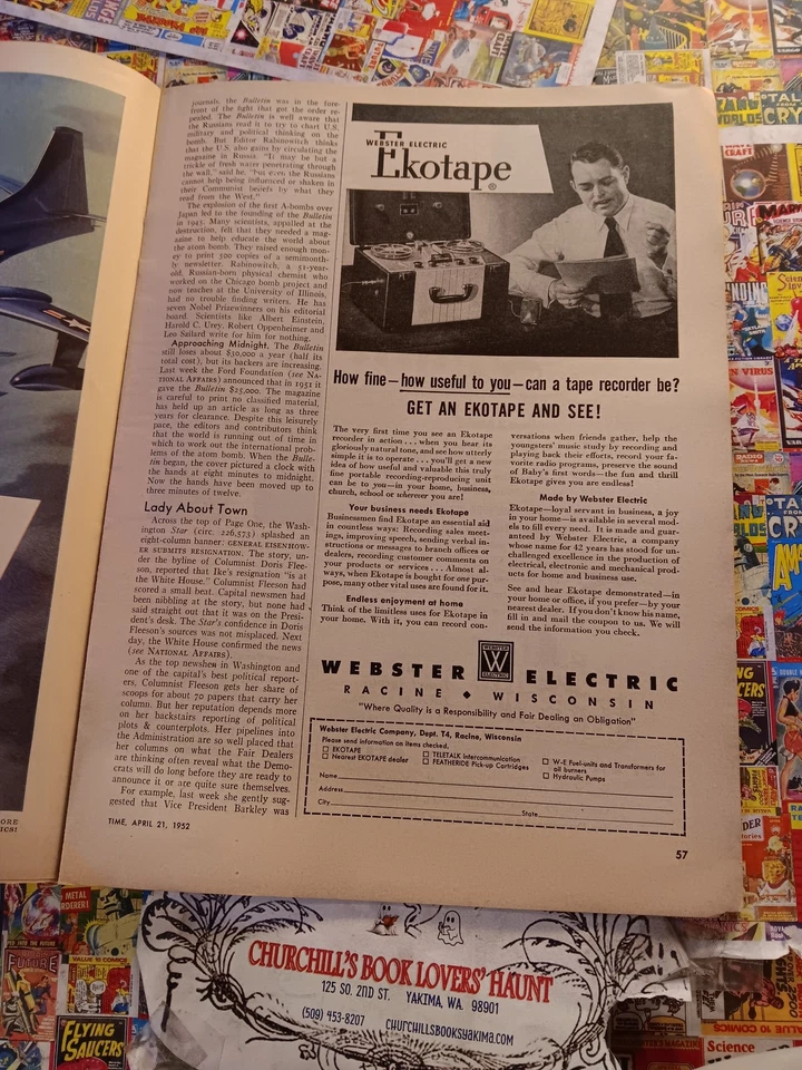 Журнал Time - 21 апреля 1952 г. - Изображение 3 из 4