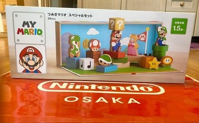 Nintendo Store My Mario Wooden Block 30pcs Special Set Amiibo Gift Exclusive New