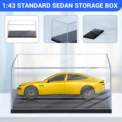 1:43 Scale Model Car Display Case Transparent Acrylic Dust-Proof Storage Box