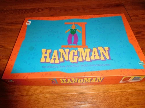 VINTAGE Hangman 100% COMPLETE Milton Bradley 1999 Words Classic Game