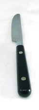Kmart Kornerstones Plastic Handle SERENADE BLACK Lot of 2 Dinner Knives NWOB