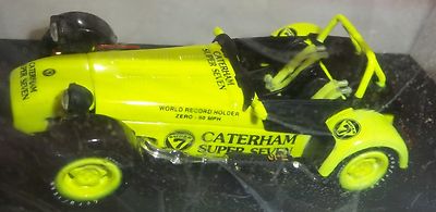 CATERHAM 7 LOTUS 1:43 Electric Yellow Record Maker JPE Model