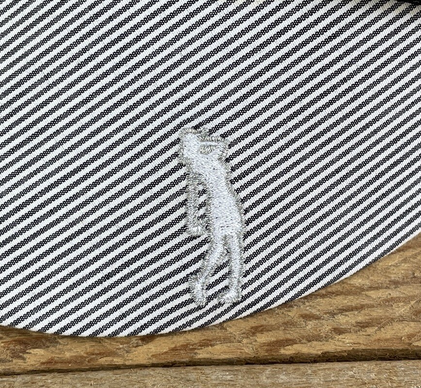 IZOD Ladies Women’s Sun Visor Golf Tennis Hat Striped One Size Gray White Black eBay