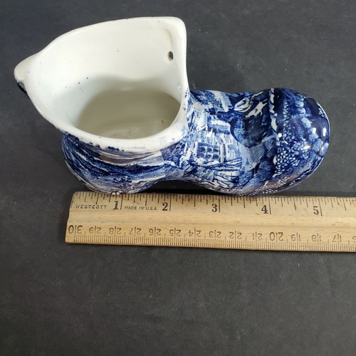 Vintage James Kent Staffordshire England Old Foley Porcelain Shoe Boot Flow Blue - 第 10/11 張圖片