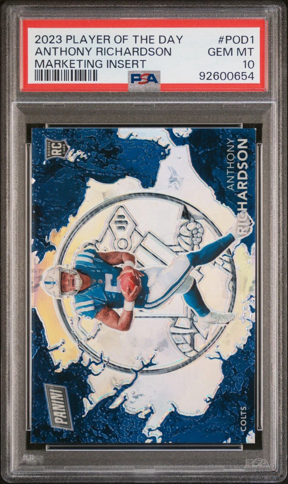 Anthony Richardson Panini Player of the Day Marketing Insert #POD1 Base