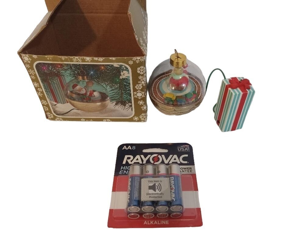 Enesco 1987 Christmas Train Ornament with Music and Motion Winter Wonders Collection