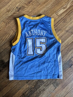 Carmelo Anthony Jersey Youth M Blue Reebok Denver Nuggets NBA