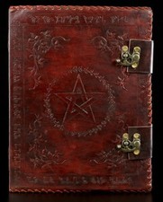Duża Księga Cieni - Skóra - Fantasy Gothic Pamiętnik Prezent