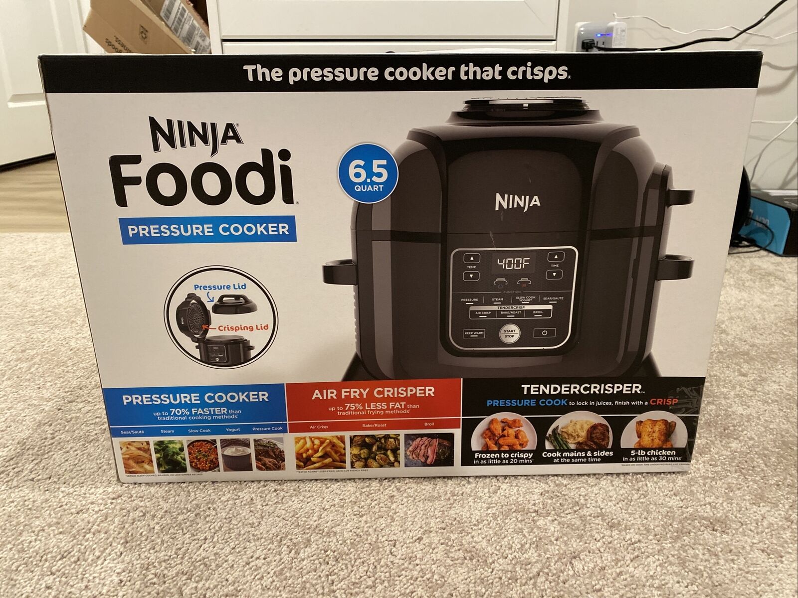 Ninja Air Fryer Electric Pressure Cooker – Black – Top Pressure Cooker ...