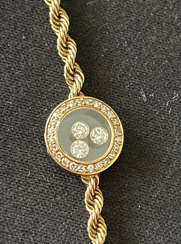 Echt Chopard 18k Gelbgold Diamanten Armband Happy Diamond Collection. - Bild 22 von 22