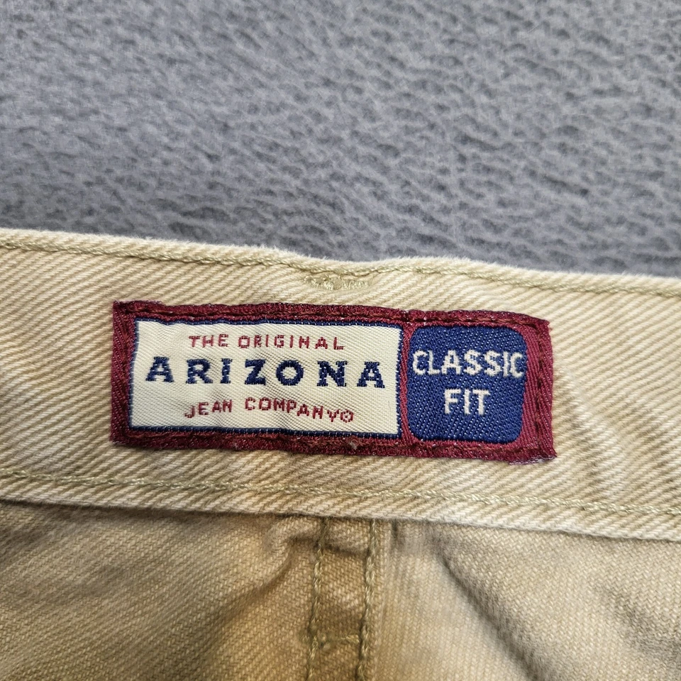 Jeans Arizona Vintage Para Hombre 28x29 Tostado Pierna Recta Calce Clásico Denim Envejecido Foto 3 de 4