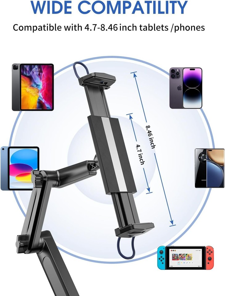 Tablet Mount for TruckHeavy Duty [16 Inch Long Arm], Ipad Holder New eBay