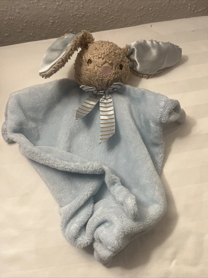 Плюшевое пасхальное одеяло Dan Dee Blue Bunny Lovey Security с погремушкой - Изображение 2 из 3