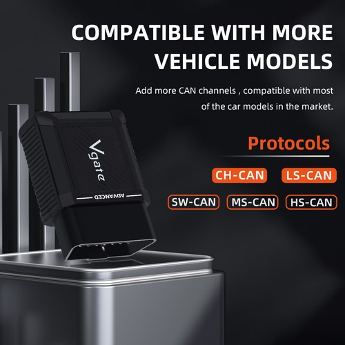 Vgate vLinker MS BT3.0 OBD2 Tool Adapter Diagnostic Scanner for IOS/Android - Picture 4 of 12