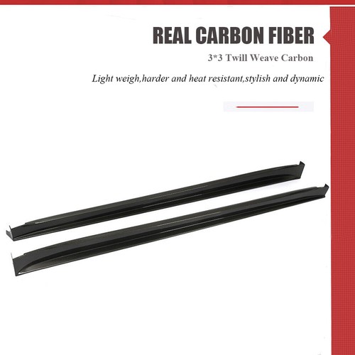 Fits Tesla Model X 16-21 Rear Bumper Diffuser Side Skirts Front Lip REAL CARBON - Foto 19 di 20