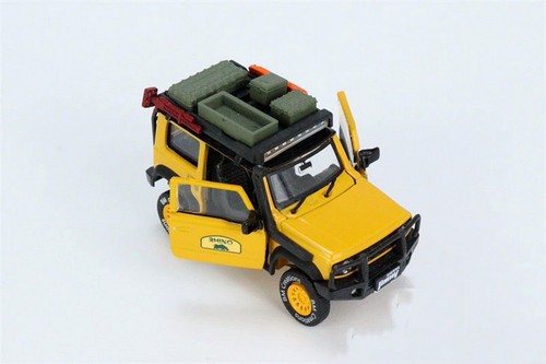BMC 1/64 Suzuki Jimny (JB74) amarillo RHD con accesorio modelo de coche diecast juguete - Imagen 3 de 6