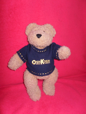 OSHKOSH B'gosh Bär Teddy Teddybär Kuscheltier Vintage mit Pullover  ca. 35 cm