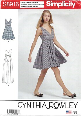 simplicity skater dress pattern 8396 Simplicity SEWING Pattern CUT Misses 10-18 skater dress with variations