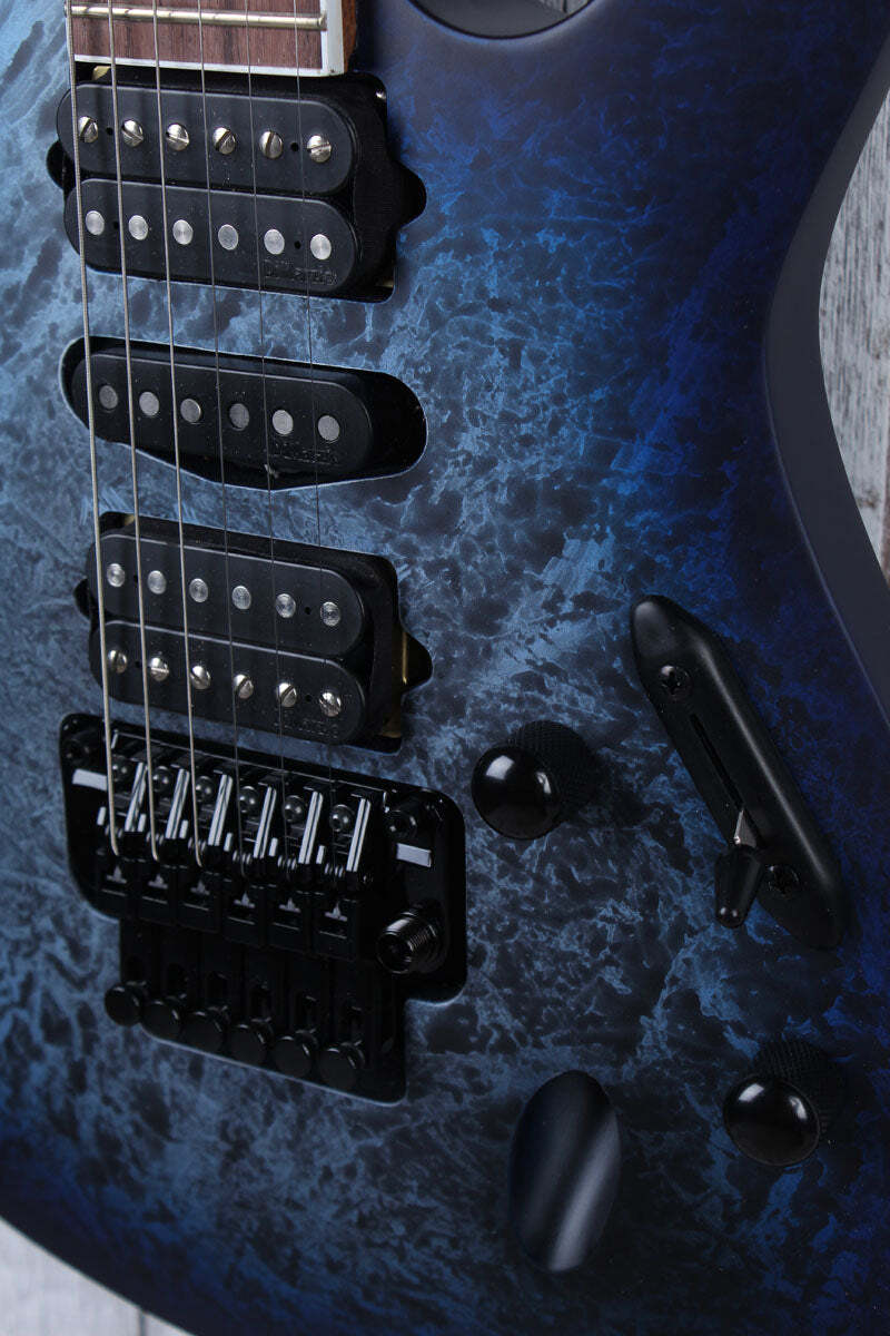 Ibanez S770 Solid Body Electric Guitar Cosmic Blue Frozen Matte Finish