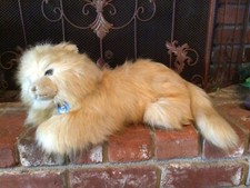 Vintage Dakin 1984 Butterscotch Persian Cat Kitten Princess Plush 18" Realistic