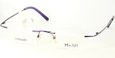 Neu Mit Etikett M+AIR MA104 PUR Lila Randlose Brille Brillen MAIR 51-17-140mm