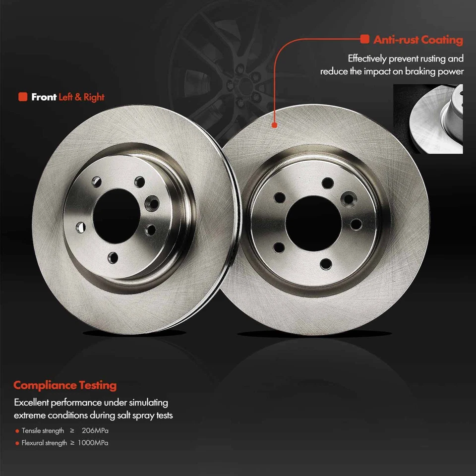 6x Rotores de freno de disco delanteros laterales y pastillas de freno de cerámica para Land Rover LR3 05-09 Foto 4 de 4