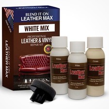 Leather Max White Mix Vinyl and Leather Repair Kit - for Your Furniture Ect