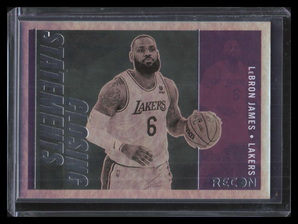 2021-22 Panini Recon Closing Statements 6 LeBron James | eBay