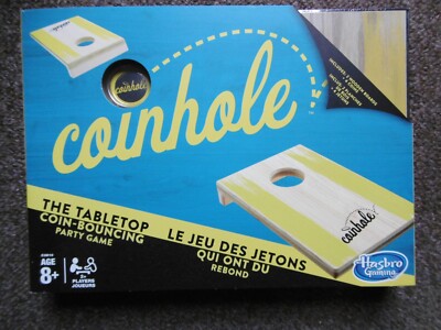 HASBRO GAMES COINHOLE TABLETOP COIN BOUNCING FAMILY PARTY BRETTSPIEL NEU VERSIEGELT
