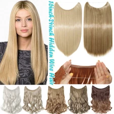 One Piece Hidden Secret Invisible Band Wire In Hair Extensions Thick As Human US