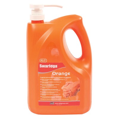 Swarfega Orange strapazierfähiger Handreiniger - lösemittelfrei - 4 Liter - SOR4LMP