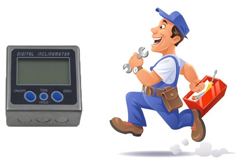 Small Magnetic Metal Shell Inclinometer Measurement range: 4*90 degrees (0-360 d - Picture 3 of 3