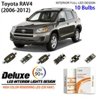 LED Interior Light Kit + License Plate Light Bulbs for Toyota RAV4 2006-2012