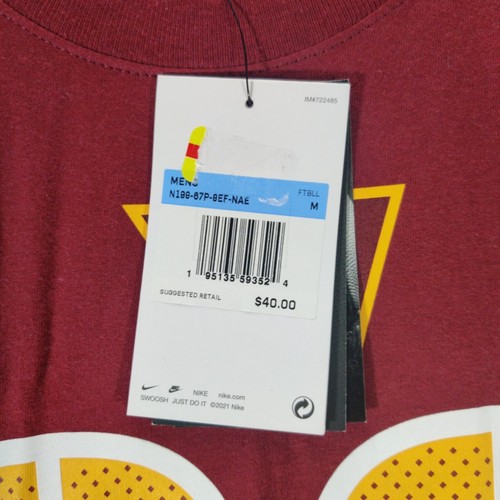 Nike T-Shirt Men's M Burgundy Chase Young #99 Washington Redskins Name & Number - Picture 3 of 9