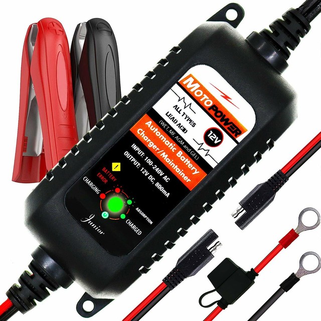 Car RV Truck Motorcycle Battery Charger Maintainer 12V Amp Volt Smart