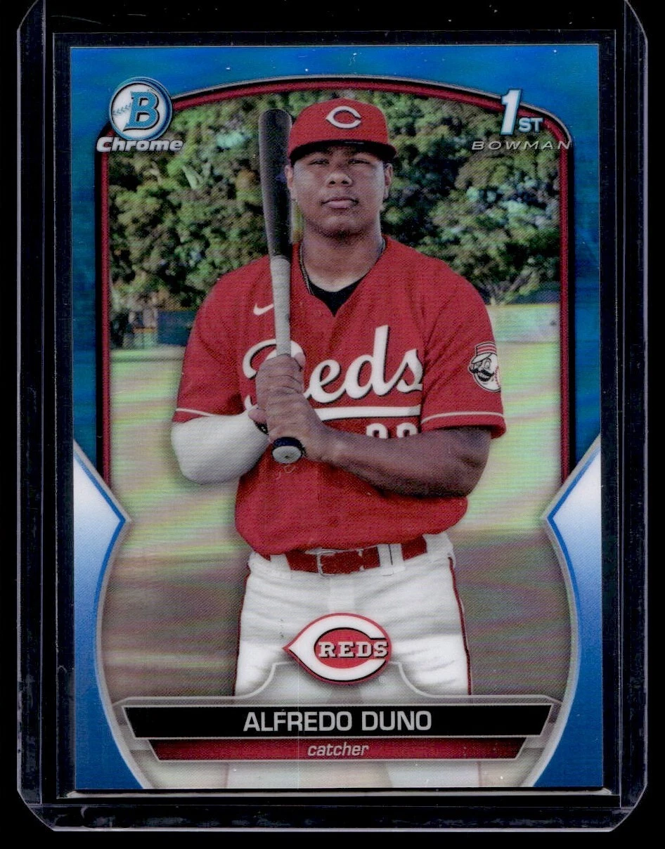 2023 Bowman Chrome Blue Refractor Alfredo Duno /150 #BCP-238