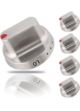 MONKEMON 5 Pcs DG64-00472A/DG64-00347A Works W/ DG64-00473A Samsung Stove Knobs