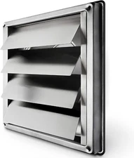 Calimaero® VKE 5" Inch Dryer Vent Cover Outdoor Stainless Steel Grille Dryer Ven