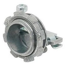 Bridgeport 651-DC2, 3/8", 1/2" Knockout, Cable Strap Connector, 1 pc