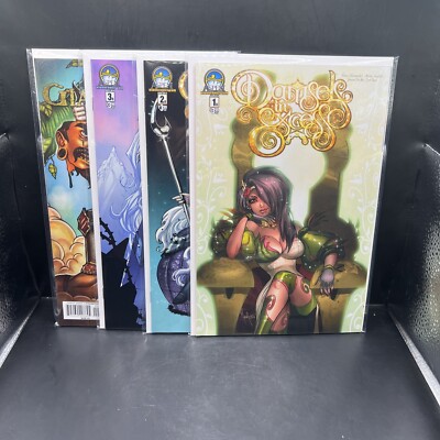 DAMSELS IN EXCESS #1B 2B 3B & Giant Killer 1 Shot  Aspen Comics lot of 4(B18-23)