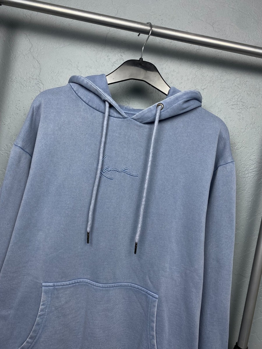 Karl Kani Vintage Mens Washed Blue Oversized Hoodie Size M | eBay