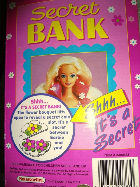 barbie coin bank