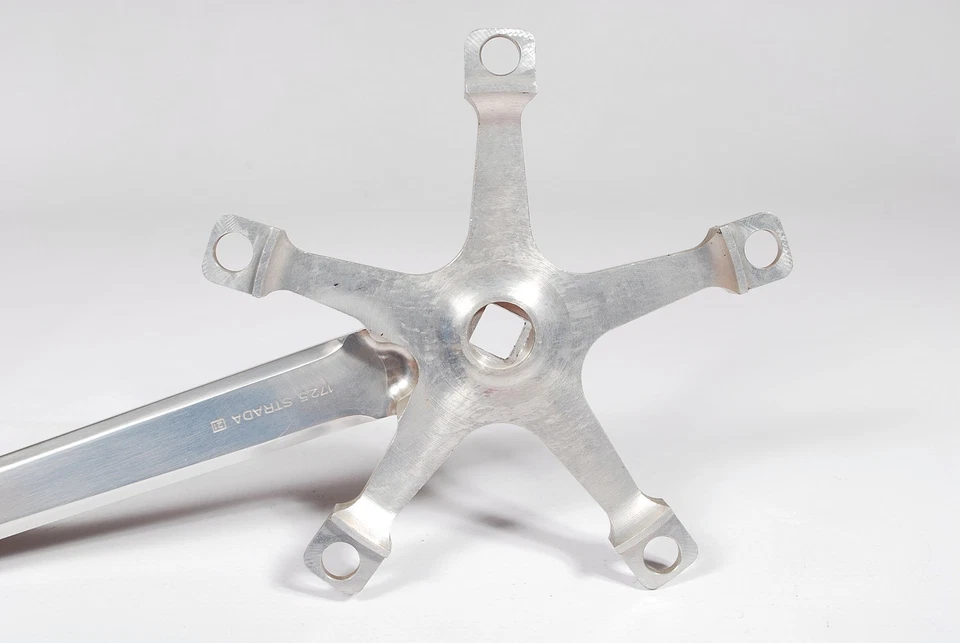 Vintage Campagnolo Super Record Strada Bicycle Crankset Right Crank Arm 144 BCD - Image 4 of 4