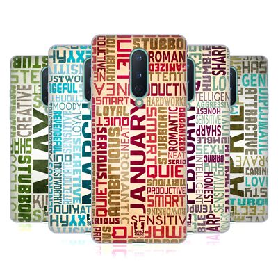 HEAD CASE DESIGNS BIRTH MONTH PERSONALITIES GEL CASE FOR GOOGLE ONEPLUS PHONES