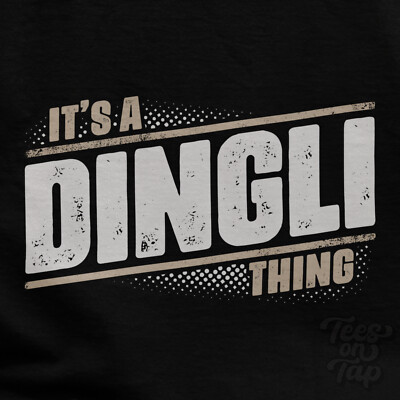 IT'S A DINGLI THING T-SHIRT name surname funny family gift idea