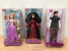 Rare Disney Store Tangled Rapunzel Mother Gothel Flynn Rider Doll LOT of 3!