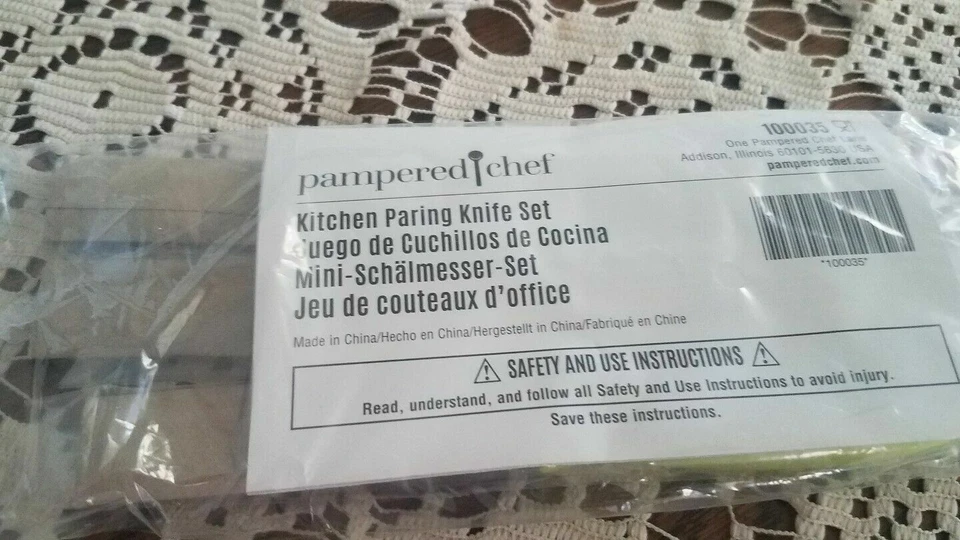 Juego de 3 cuchillos para pelar cocina de chef mimado - naranja-azul-verde #100035 Foto 2 de 3