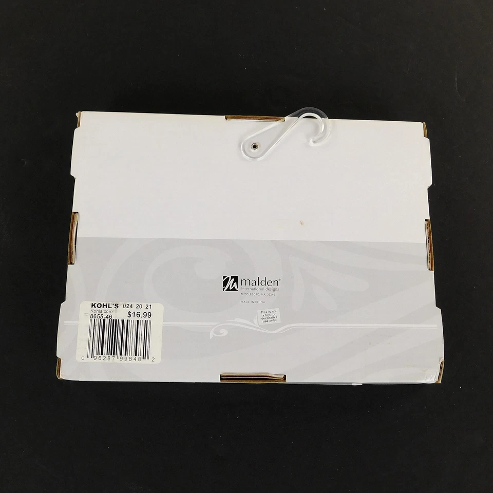 Malden Daddy's Girl Marco Negro 4 X 6 Letras Plateadas Nuevo Antiguo Stock Foto 4 de 4