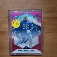  2021 RC Panini Phoenix Rookie Autographs Pink #169 Carlos Basham /99 BILLS